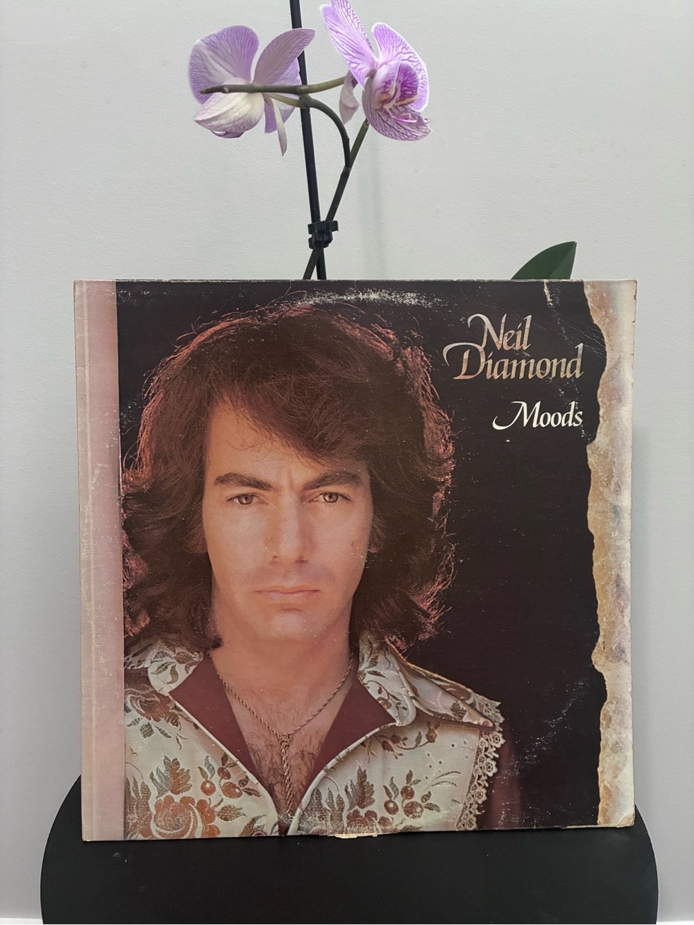Neil Diamond "Moods" Vintage Vinyl Album - Brown & Cream Cover